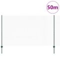 vidaXL Hexagonálny plot s stĺpom 50 x 1,4 m PVC potiahnutá oceľ Zelená