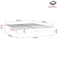 vidaXL Posteľný rám s boxspringom zelená 160x200 cm látka