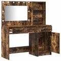 vidaXL Toaletný stolík 2 ks Hnedá 78,5 x 41 x 135 cm Kompozitné drevo