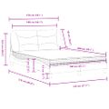 vidaXL Posteľ s matracom Hvar sivá 140x200 cm umelá koža