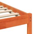 vidaXL Rám postele Hnedá 100 x 200 cm Masívne borovicové drevo