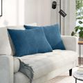 vidaXL Vankúše na pohovku 2 pcs Modrá 70 x 50 cm Kordúrová tkanina