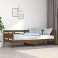 vidaXL Denná posteľ medovohnedá masívna borovica 90x200 cm