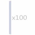 vidaXL 100 ks plotové upínacie lišty transparentné PVC