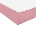 vidaXL Box Spring Posteľ s matracom Ružová 200x210 cm Zamat