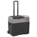 vidaXL Chladiaci box s kolieskom a adaptérom čierno-sivý 30 l PP