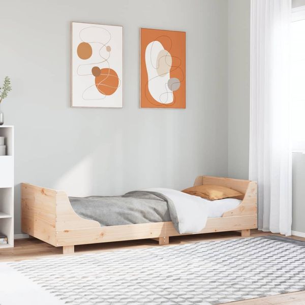 vidaXL Posteľ bez matraca 100x200 cm masívna borovica