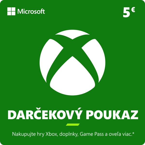 ESD XBOX - Darčeková karta Xbox 5 EUR