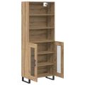 vidaXL Highboard 2 ks Remeselný dub 69,5 x 34 x 180 cm