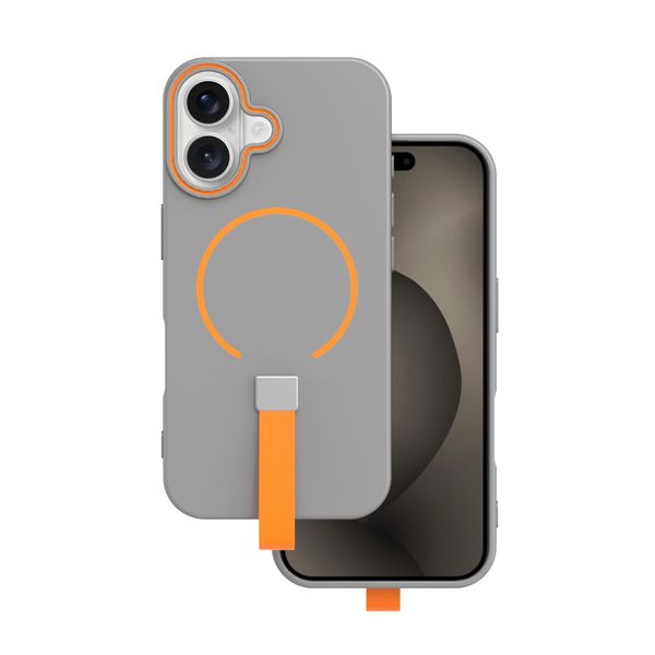 Obal Loop Thin Mag na iPhone 13 6,1" sivá