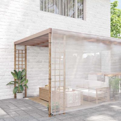 vidaXL Pokrytie rastlín Priehľadná 12 x 12 m PE