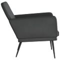 vidaXL Kreslo čierne 61x78x80 cm umelá koža