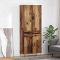 vidaXL Highboard 2 ks Staré drevo 69,5 x 34 x 180 cm Kompozitné drevo