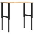 vidaXL pracovný stôl 100x60x(71,5-98) cm masívny dub