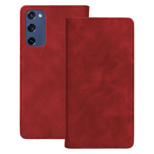 Obal Smart Suede pre Samsung Galaxy S20 FE / S20 Lite / S20 FE 5G červený