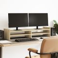 vidaXL Stojan na monitor dub sonoma 100x27x20 cm kompozitné drevo