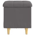 vidaXL Ottoman s Úložným Priestorom Biely 40 x 40 x 45 cm Umelá koža