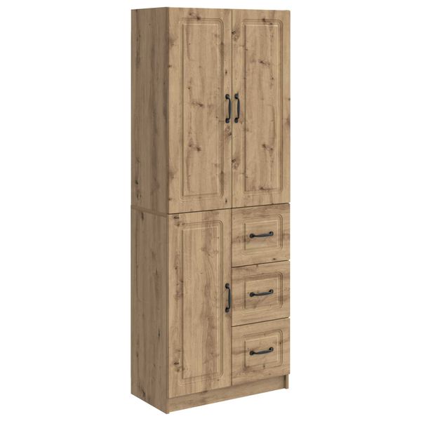 vidaXL Sada skríň 2 pcs Dub artisan Kompozitné drevo