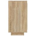 vidaXL Komoda biela a dub sonoma 80x40x75 cm