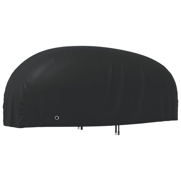 vidaXL Kryt na motocykel čierny 295x110x140 cm 210D oxford
