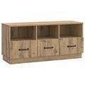 vidaXL TV skrinka 102 x 34,5 x 47 cm Dub artisan Kompozitné drevo