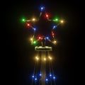 vidaXL Vianočný stromček, kužeľ 108 LED, farebné svetlo 70x180 cm