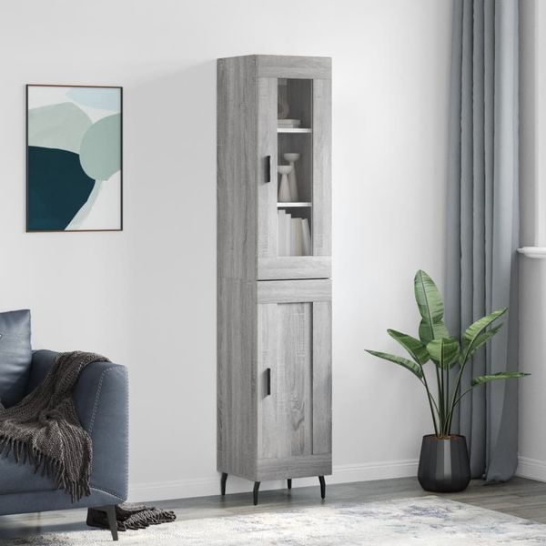 vidaXL Vysoká skrinka dub sonoma 34,5x34x180 cm spracované drevo