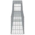 vidaXL Oblúkový gabionový kôš 2 ks 400x30x40/60 cm pozinkované železo
