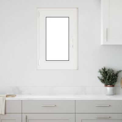 vidaXL Podkrovné okno RISOR 50 x 75 cm PVC a sklo Biela