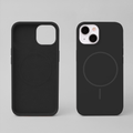 Silicone Thin Mag case for iPhone 16e / 17e black