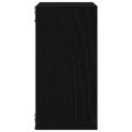 vidaXL Nástenné kockové police 4 ks, čierny dub 30x15x30 cm, umelé drevo