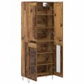 vidaXL Highboard Staré drevo 69,5 x 34 x 180 cm Kompozitné drevo