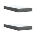 vidaXL Boxspring posteľ s matracom tmavosivá 200x200 cm látka