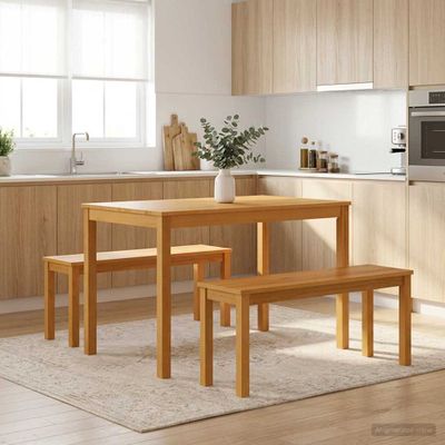 vidaXL Jedálenská lavička 95 x 32 x 45 cm Masívne dubové drevo