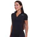 Dámske tričko Cropped Ignite Black - GymBeam, veľkosť XS, veľkosť oblečenia XS