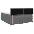 vidaXL Posteľ boxspring s matracom Tmavosivá 140 x 190 cm Látka