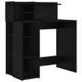 vidaXL Stôl Čierny dub Kompozitné drevo 90 x 48 x 101,5 cm