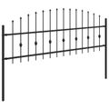 vidaXL Hrotová brána ASTEN 200 x 110 cm Čierna