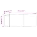 vidaXL TV skrinky 4 ks biele 80x30x30 cm spracované drevo