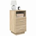 vidaXL Nočný stolík s 2 zásuvkami dub sonoma 36x36x68 cm