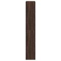 vidaXL Botník hnedý dub 60x21x125,5 cm kompozitné drevo