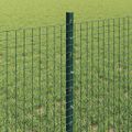 vidaXL Zvarené pletivo s podperami 50 x 0,6 m PVC potiahnutá oceľ