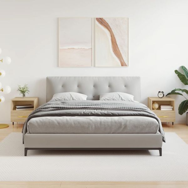 vidaXL Nočné stolíky 2 ks dub sonoma 40x35x47,5 cm kompozitné drevo