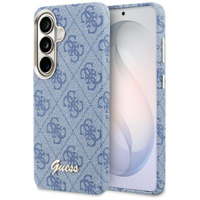 Guess case 4G Script MagSafe pre Samsung Galaxy S26 modrá