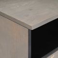 vidaXL TV skrinka so zásuvkou Sivá 80 x 33 x 46 cm Masívne mango drevo