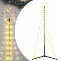 vidaXL LED vianočný stromček 363 LED teplá biela 182 cm