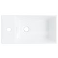 vidaXL Umývadlo biele 48x25x15 cm keramické