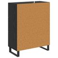 vidaXL Servírovacia skriňa Čierny dub 69,5 x 34 x 90 cm