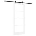 vidaXL Posuvné dvere ORKDAL 83 x 202 cm Biela a čierna