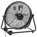 vidaXL Priemyselný bubnový ventilátor 60 cm 172,5 W, čierny